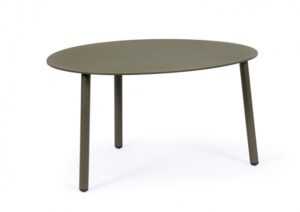 BIZZOTTO Zahradní konferenční stolek SPARKY zelený 70x56 cm