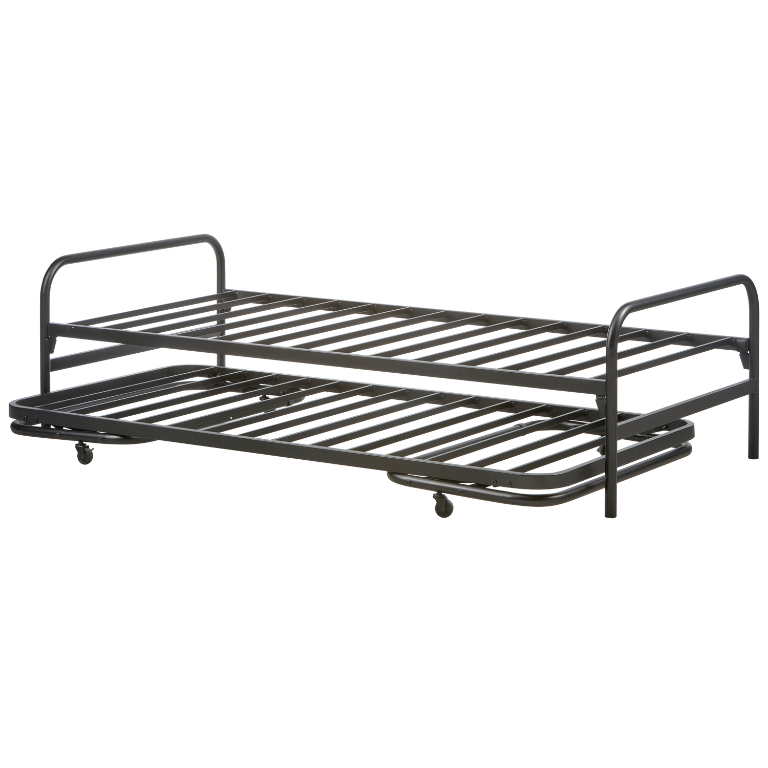 WOOOD Jednolůžková postel na kolečkách se šuplíkem LUCY 90x200 cm černá