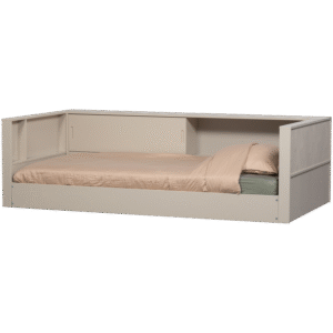 WOOOD Dřevěná postel CARTER béžová s 2 čely
