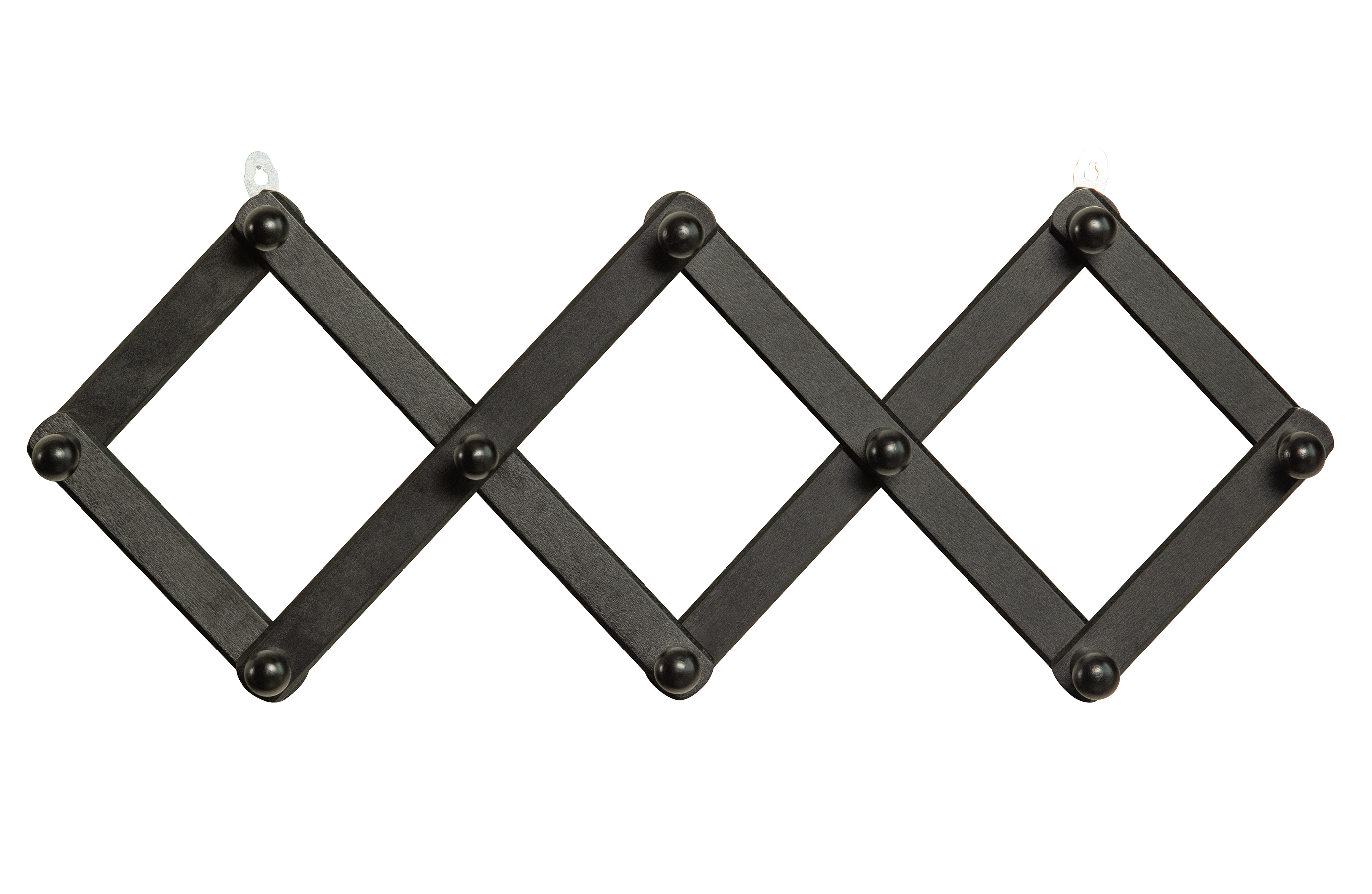 WOOOD Dřevěný nástěnný věšák LEVIN černá