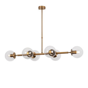 OPVIQ Závěsné osvětlení FAZ Zlaté průhledné sklo