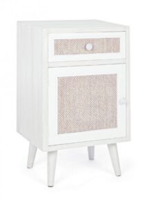 BIZZOTTO noční stolek MONTIEL s dvířky a šuplíkem