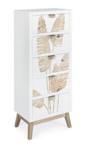 BIZZOTTO komoda FOLIUM s 5 šuplíky 110x45 cm