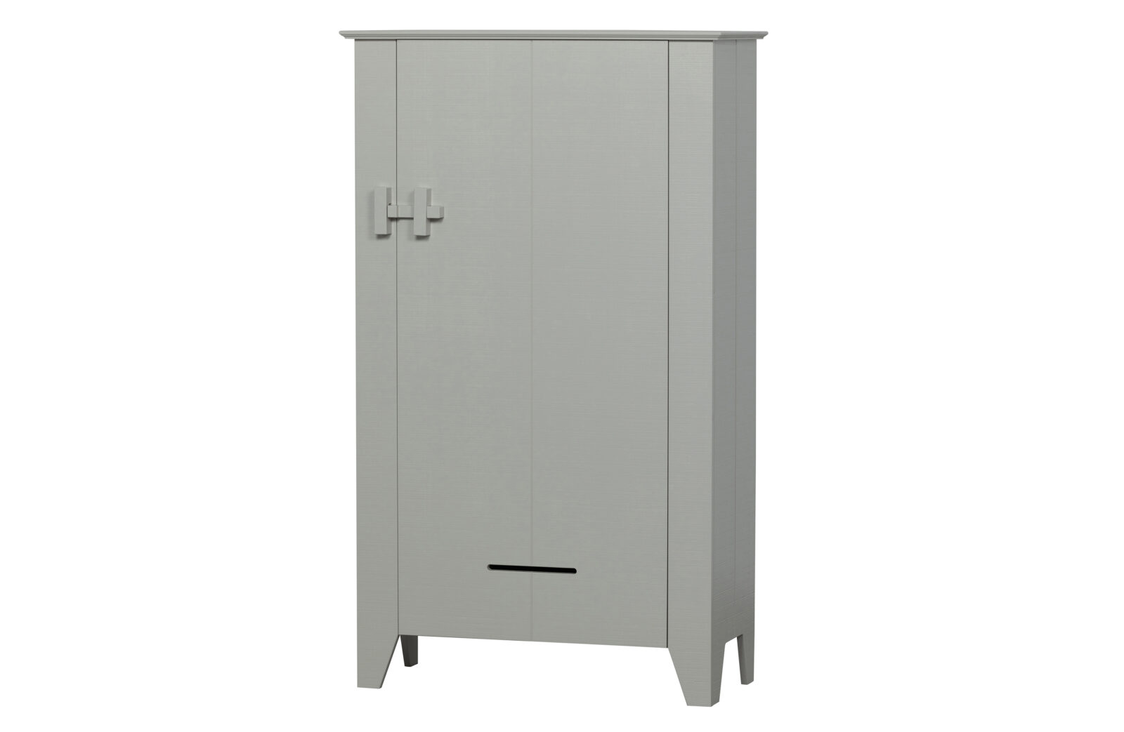 WOOOD Dřevěná komoda GIJS šedá