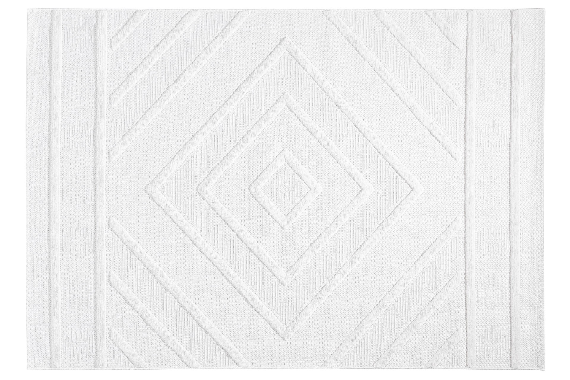 CONCEPTUM HYPNOSE Koberec SILVA bílý 80x150cm čtverce