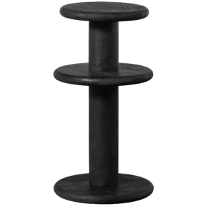 WOOOD Dřevěná barová židle KOLBY černá