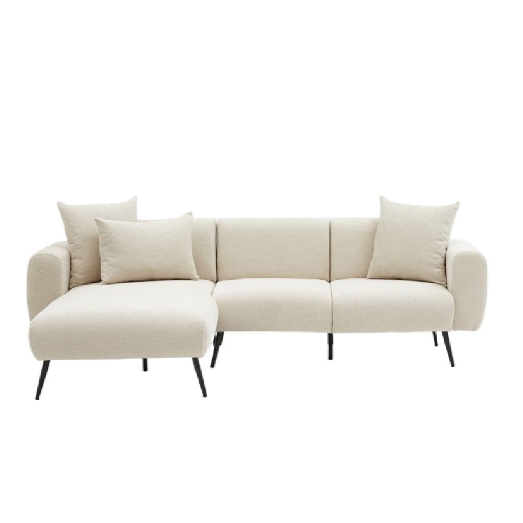 Hanah Home Rohová pohovka SIDE krémová levá 252 cm