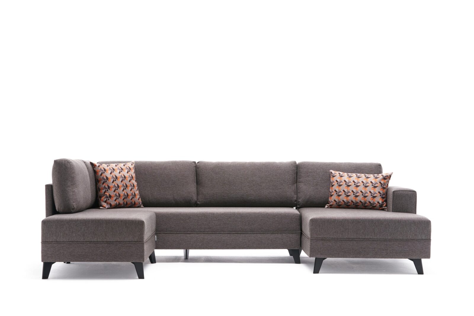 Hanah Home Šestimístná pohovka EFSUN hnědá 300 cm