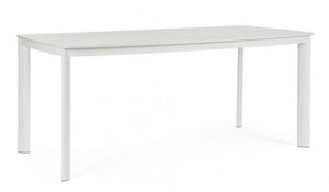 BIZZOTTO Zahradní jídelní stůl ALCORA 180x90 cm bílý