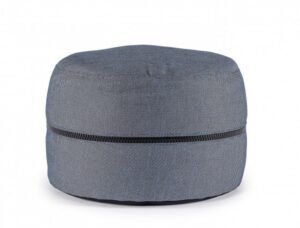 BIZZOTTO Zahradní puf GULIZAR ⌀50 cm tmavě modrý