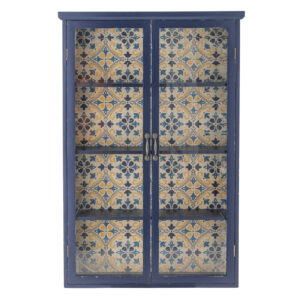 BLOOMINGVILLE Kabinet HAZEM modrý 122x81 cm