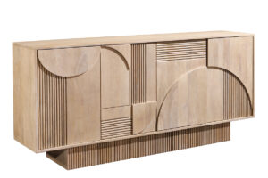 Invicta Mangová komoda ART DECO světlá 170 cm
