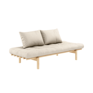 KARUP DESIGN Dřevěná pohovka PACE lněná 75x200 cm