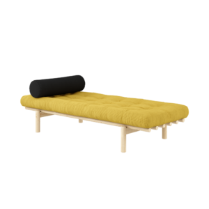 KARUP DESIGN Dřevěná pohovka NEXT hořčičná 75x200 cm