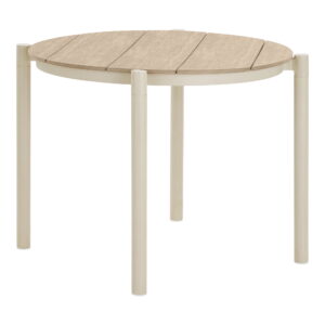House Nordic Zahradní jídelní stůl ABELA béžový ø90 cm