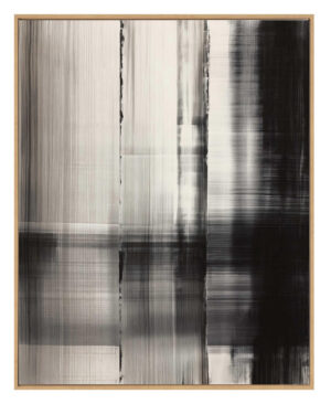 BIZZOTTO Obraz v rámu 100x80 cm černo-šedý