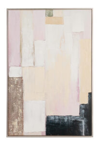 BIZZOTTO Obraz v rámu 120 x 80 cm růžovo-béžový