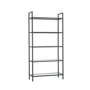 KALUNE DESIGN Kovová knihovna GLAMP černá