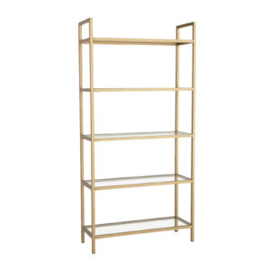 KALUNE DESIGN Kovová knihovna GLAMP zlatá