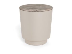 ACTONA Konferenční stolek CANGAS šedý ⌀45 cm